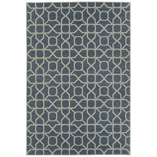 Kaleen Cove Collection COV01-17 Blue Area Rug 7'10" x 10'