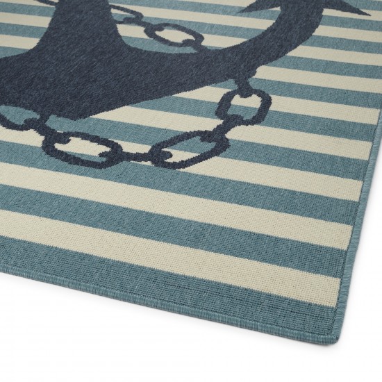 Kaleen Amalie Collection AML14-79 Light Blue Throw Rug 1'9" x 3'