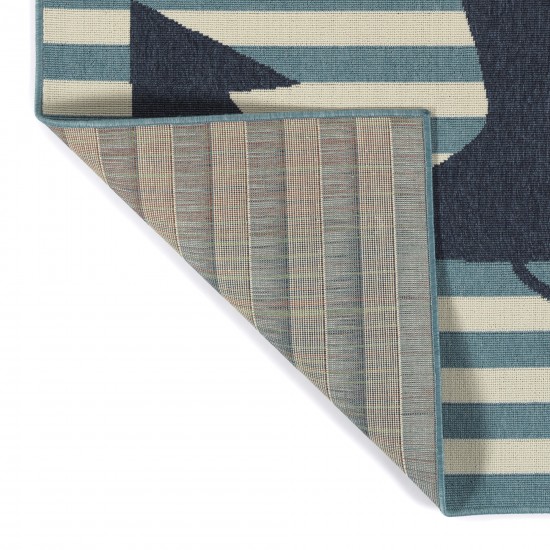Kaleen Amalie Collection AML14-79 Light Blue Throw Rug 1'9" x 3'