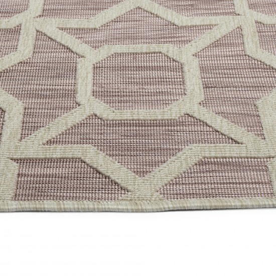 Kaleen Cove Collection COV01-92 Pink Area Rug 7'10" x 10'