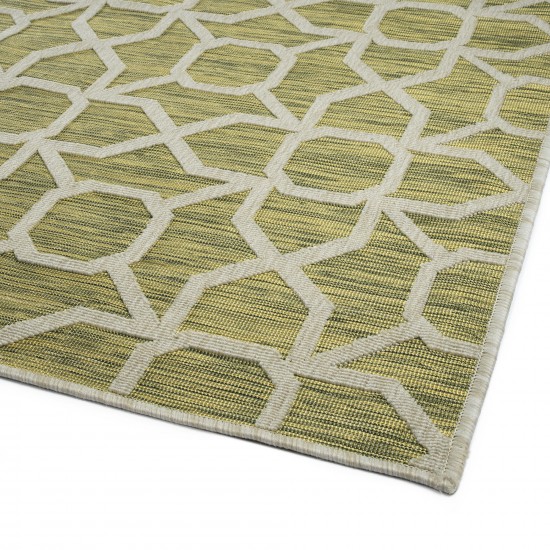 Kaleen Cove Collection COV01-96 Lime Green Area Rug 5'3" x 7'6"