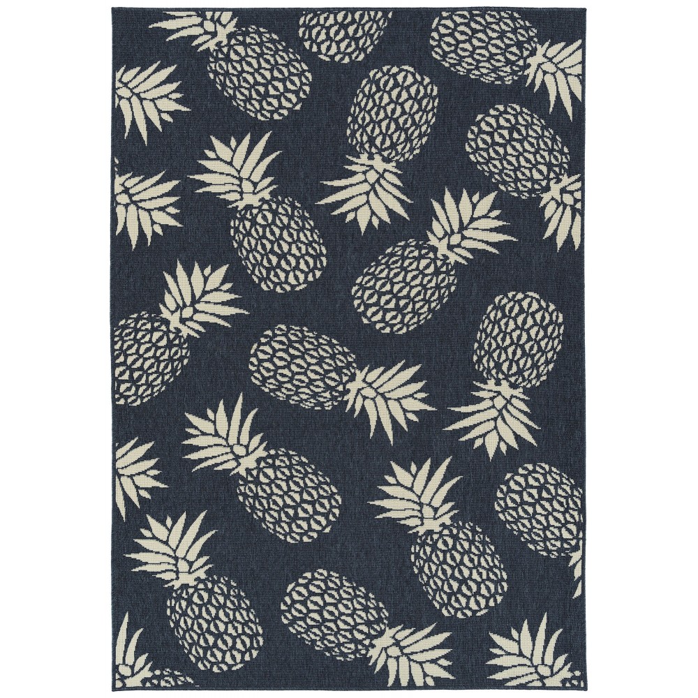 Kaleen Amalie Collection AML16-22 Navy Throw Rug 1'9" x 3'