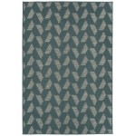 Kaleen Cove Collection COV02-91 Teal Area Rug 7'10" x 10'