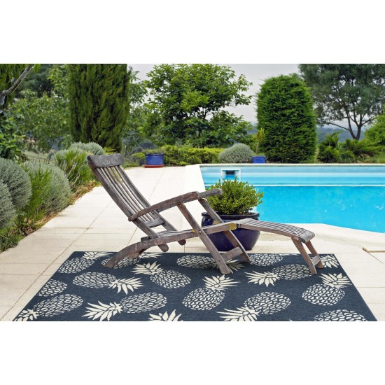 Kaleen Amalie Collection AML16-22 Navy Throw Rug 1'9" x 3'