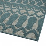 Kaleen Cove Collection COV03-91 Teal Runner 2' x 6'