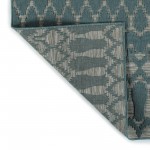 Kaleen Cove Collection COV03-91 Teal Area Rug 5'3" x 7'6"