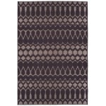 Kaleen Cove Collection Dark Purple Throw Rug 2\' x 3\'