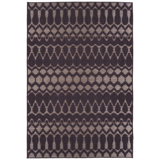 Kaleen Cove Collection Dark Purple Runner 2' x 6'