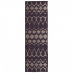 Kaleen Cove Collection Dark Purple Area Rug 5'3" x 7'6"