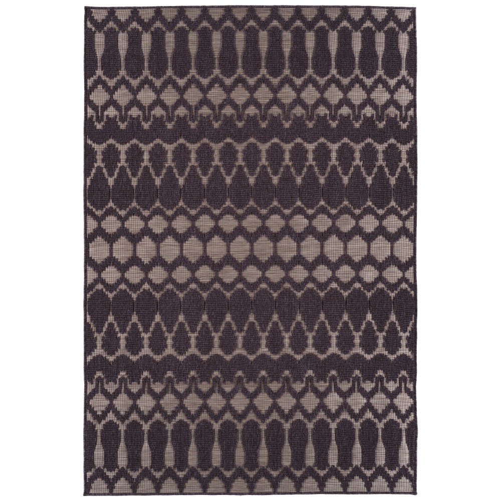 Kaleen Cove Collection Dark Purple Area Rug 7'10" x 10'