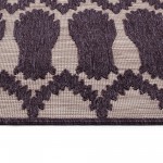 Kaleen Cove Collection Dark Purple Area Rug 7'10" x 10'