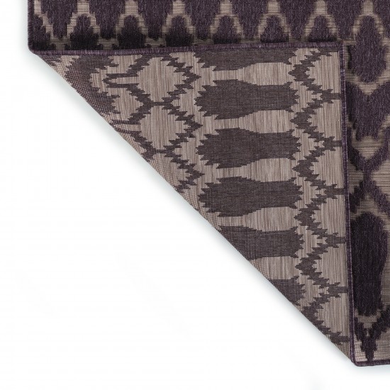 Kaleen Cove Collection Dark Purple Area Rug 7'10" x 10'