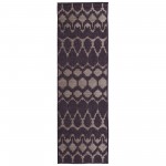 Kaleen Cove Collection Dark Purple Area Rug 7'10" x 10'