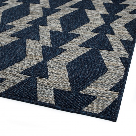 Kaleen Cove Collection Dark Navy Throw Rug 2' x 3'