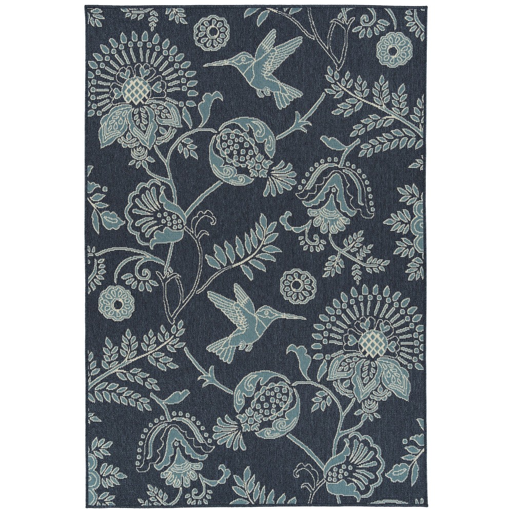 Kaleen Amalie Collection AML17-22 Navy Throw Rug 1'9" x 3'