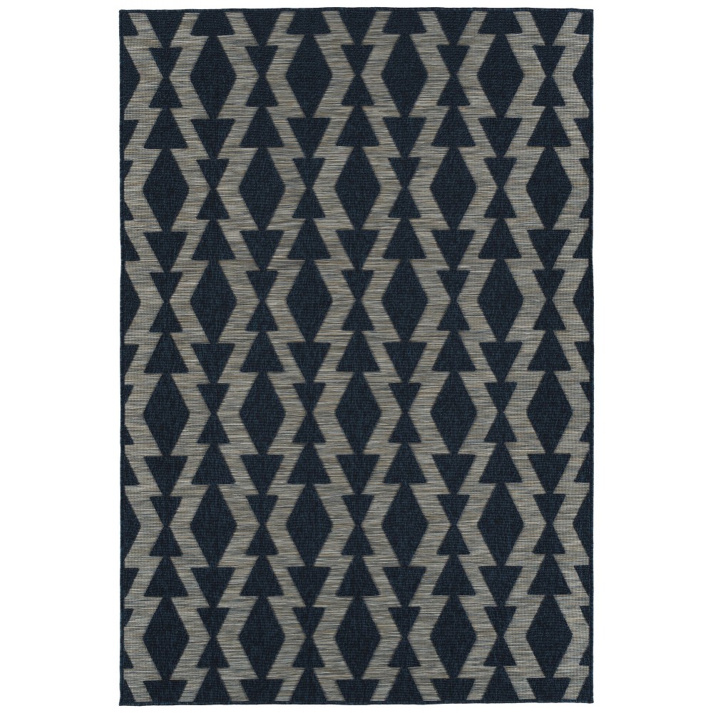 Kaleen Cove Collection Dark Navy Runner 2' x 6'