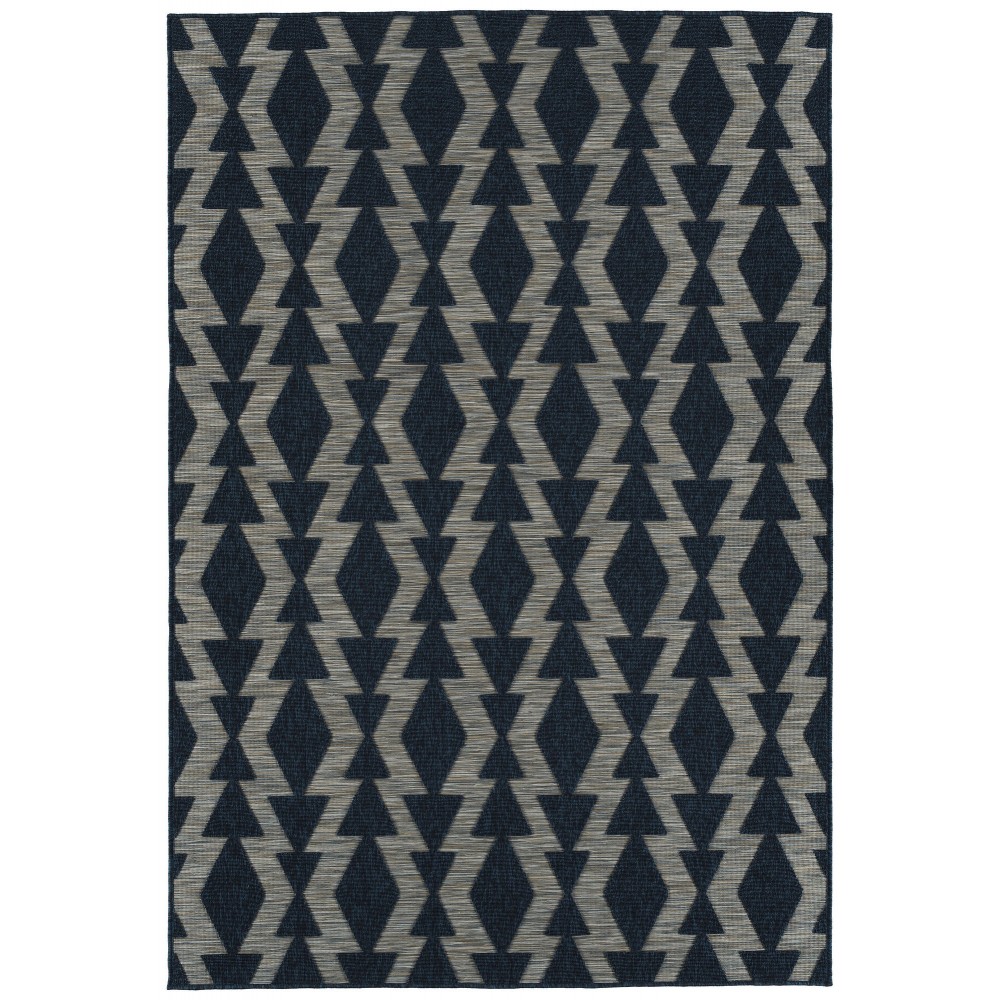 Kaleen Cove Collection Dark Navy Area Rug 5'3" x 7'6"