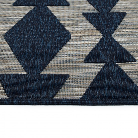 Kaleen Cove Collection Dark Navy Area Rug 5'3" x 7'6"