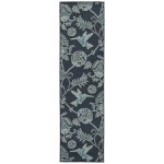 Kaleen Amalie Collection AML17-22 Navy Runner 2'2" x 8'