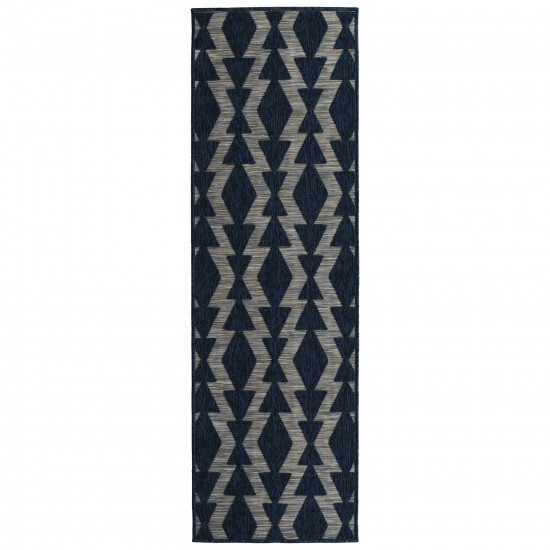 Kaleen Cove Collection Dark Navy Area Rug 5'3" x 7'6"