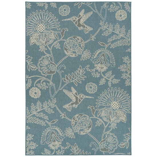 Kaleen Amalie Collection AML17-79 Light Blue Throw Rug 1'9" x 3'