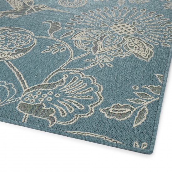 Kaleen Amalie Collection AML17-79 Light Blue Throw Rug 1'9" x 3'