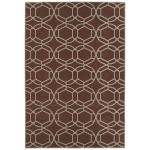 Kaleen Cove Collection Dark Red Area Rug 7'10" x 10'