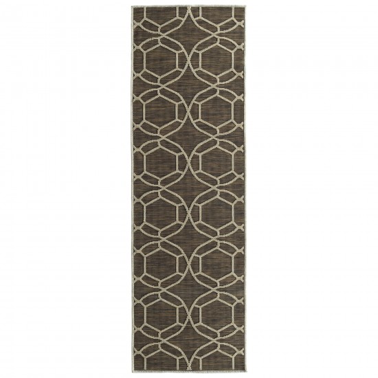 Kaleen Cove Collection Dark Red Area Rug 7'10" x 10'