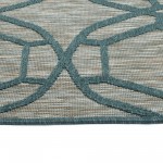 Kaleen Cove Collection COV05-91 Teal Runner 2' x 6'