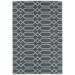 Kaleen Cove Collection COV06-17 Blue Area Rug 5'3" x 7'6"
