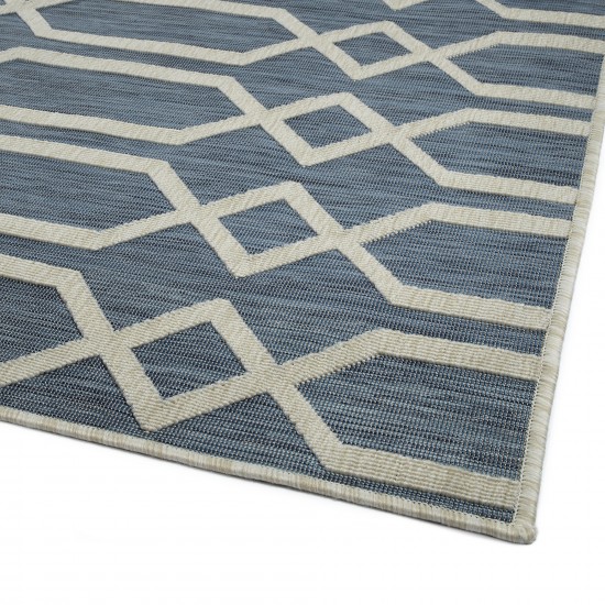 Kaleen Cove Collection COV06-17 Blue Area Rug 5'3" x 7'6"