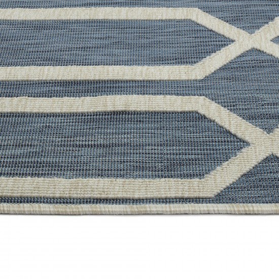 Kaleen Cove Collection COV06-17 Blue Area Rug 5'3" x 7'6"