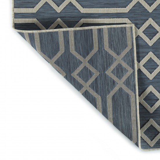 Kaleen Cove Collection COV06-17 Blue Area Rug 5'3" x 7'6"