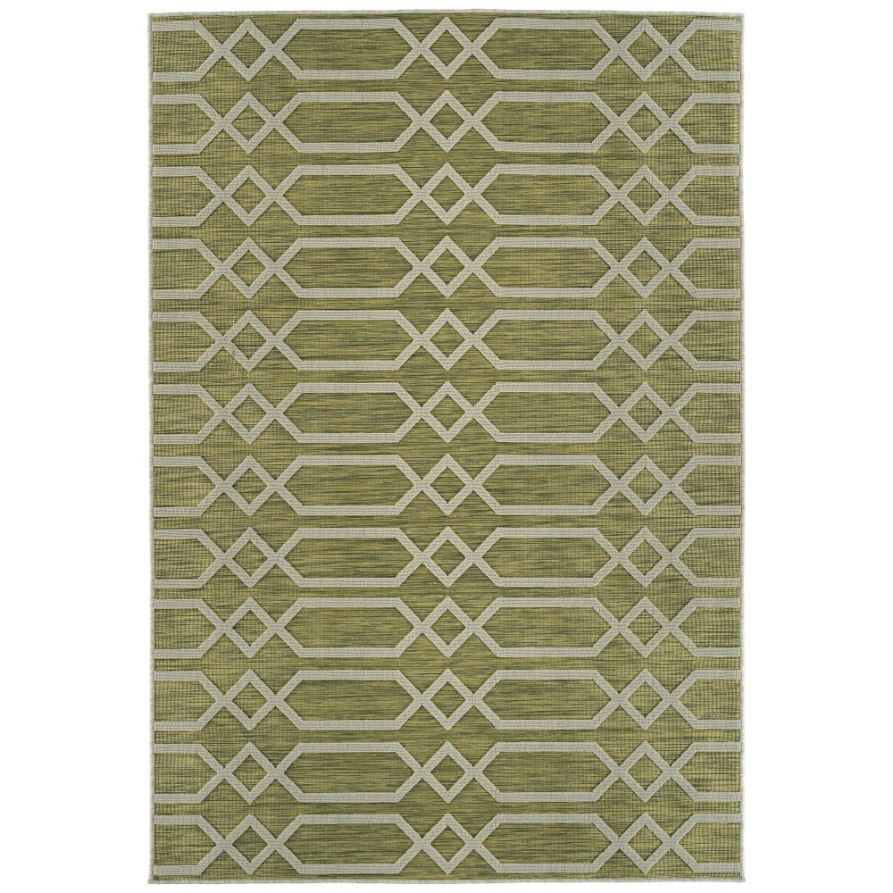 Kaleen Cove Collection COV06-96 Lime Green Throw Rug 2' x 3'