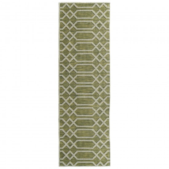 Kaleen Cove Collection COV06-96 Lime Green Throw Rug 2' x 3'