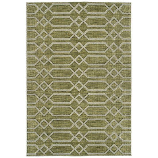 Kaleen Cove Collection COV06-96 Lime Green Area Rug 5'3" x 7'6"