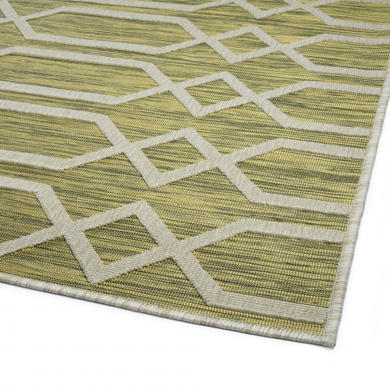 Kaleen Cove Collection COV06-96 Lime Green Area Rug 5'3" x 7'6"