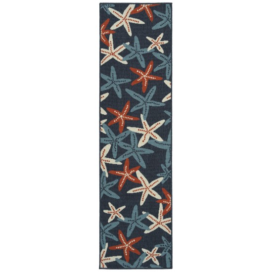 Kaleen Amalie Collection AML19-22 Navy Area Rug 3'6" x 5'6"