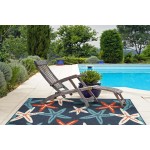 Kaleen Amalie Collection AML19-22 Navy Area Rug 7'2" x 10'5"