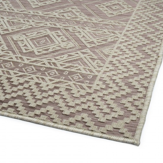 Kaleen Cove Collection COV08-92 Pink Area Rug 5'3" x 7'6"