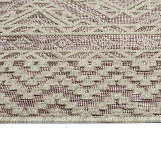 Kaleen Cove Collection COV08-92 Pink Area Rug 5'3" x 7'6"