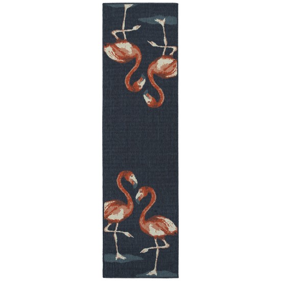 Kaleen Amalie Collection AML20-22 Navy Area Rug 7'2" x 10'5"