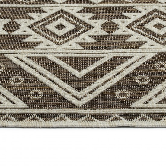 Kaleen Cove Collection Dark Chocolate Throw Rug 2' x 3'