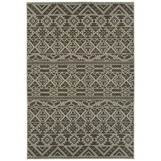 Kaleen Cove Collection Dark Chocolate Area Rug 5'3" x 7'6"