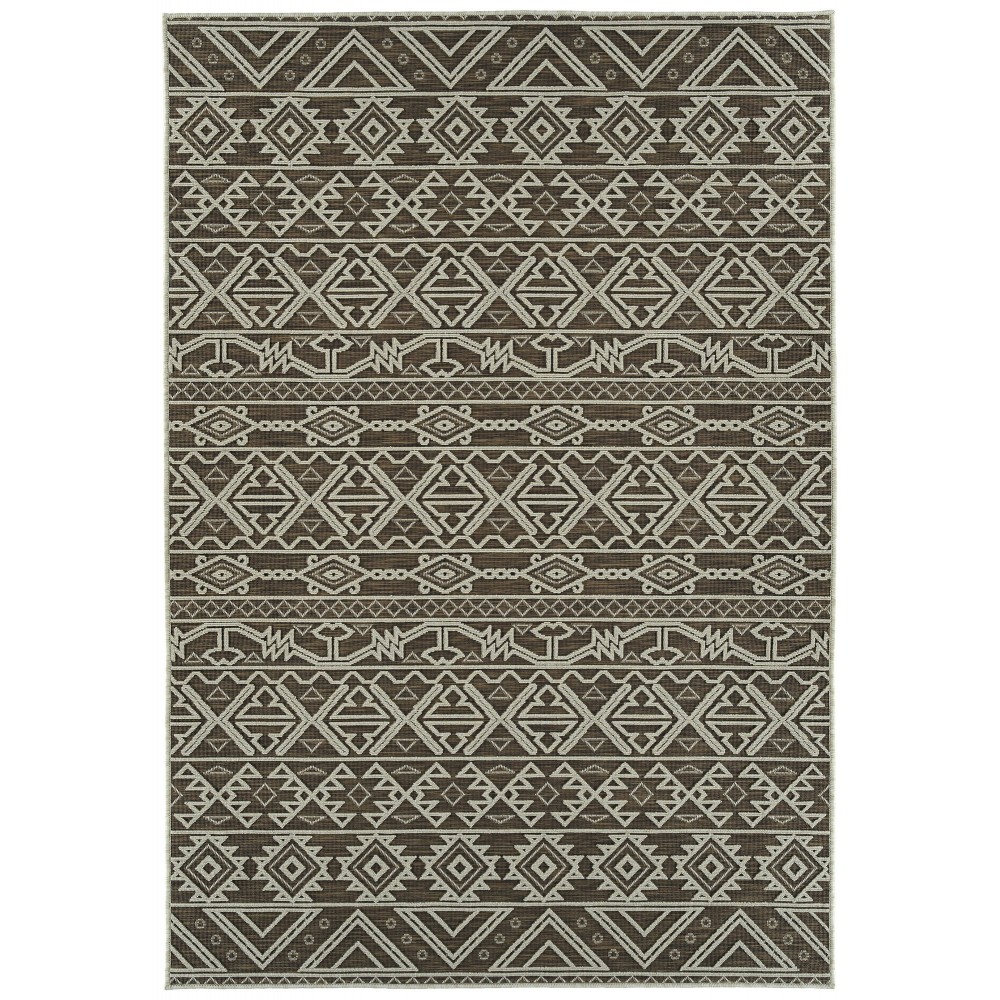 Kaleen Cove Collection Dark Chocolate Area Rug 5'3" x 7'6"