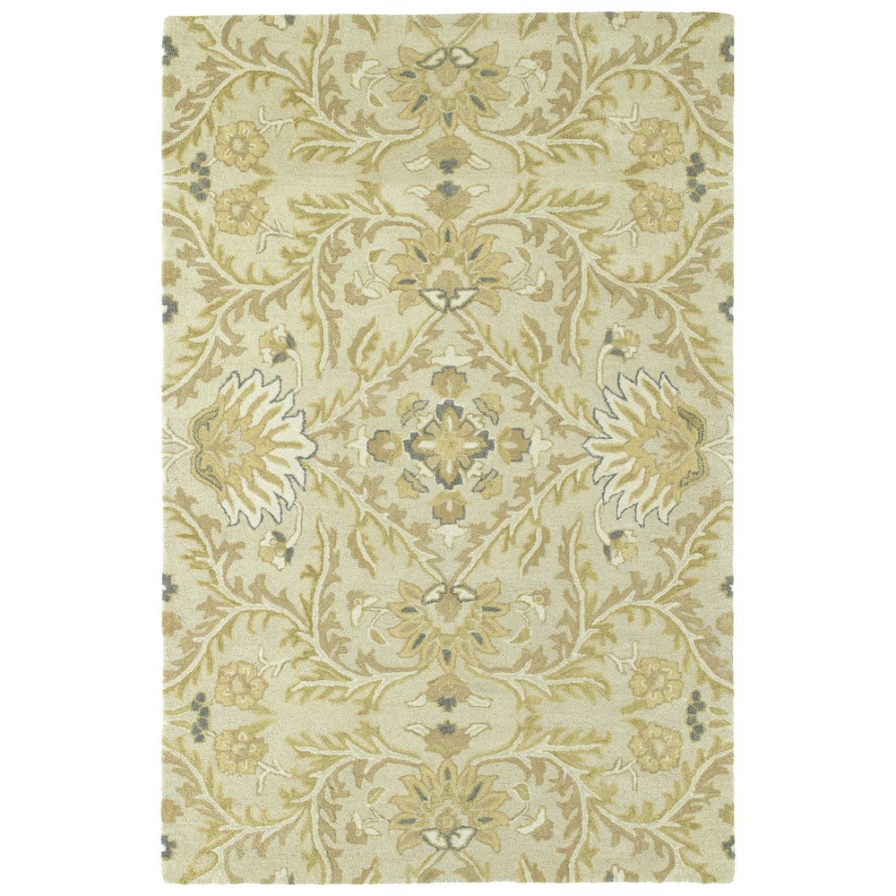 Kaleen Amaranta Collection Light Ivory Area Rug 5' x 7'9"