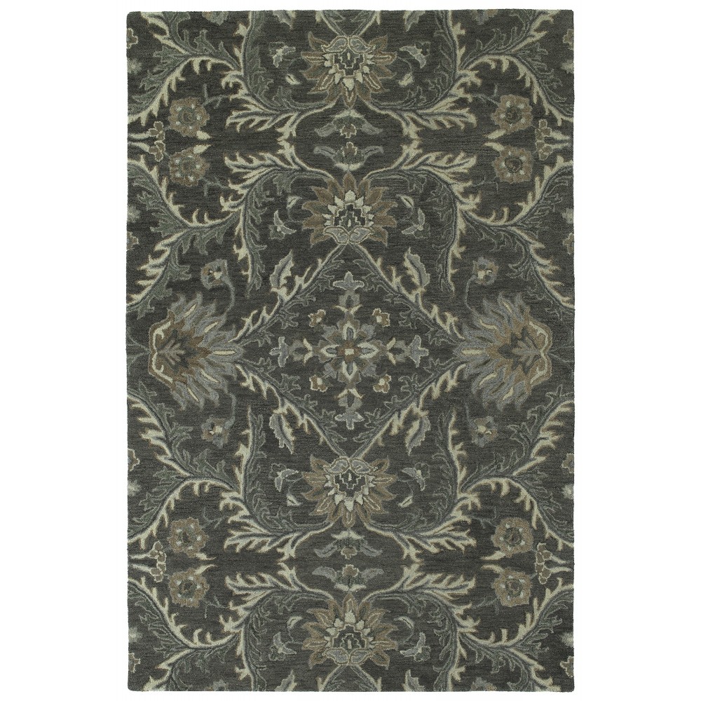 Kaleen Amaranta Collection Dark Charcoal Runner 2'6" x 8'