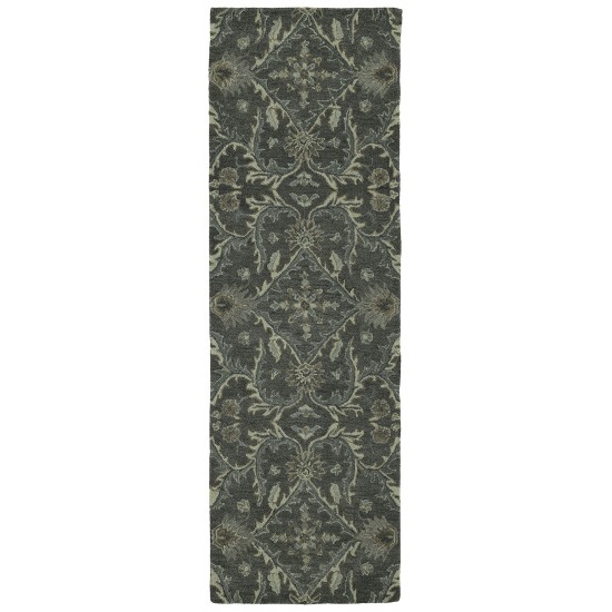 Kaleen Amaranta Collection Dark Charcoal Runner 2'6" x 8'