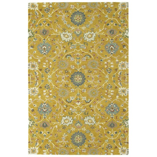 Kaleen Amaranta Collection Dark Gold Throw Rug 2' x 3'