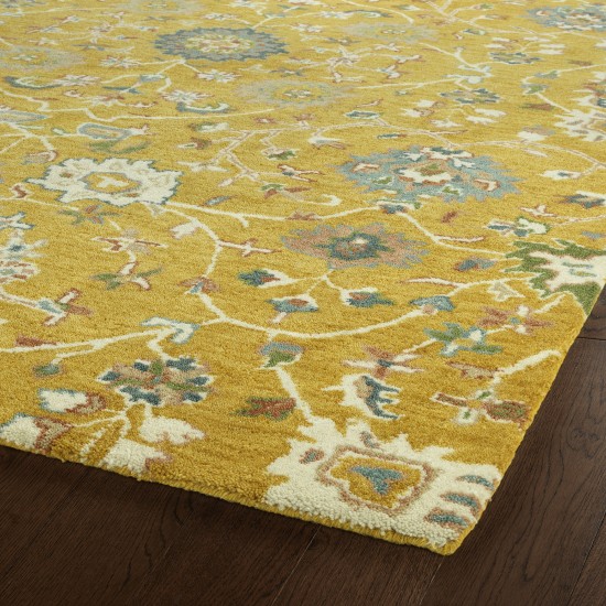 Kaleen Amaranta Collection Dark Gold Throw Rug 2' x 3'